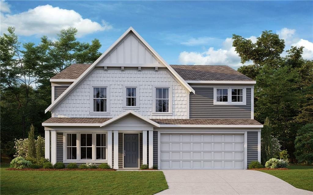 Front exterior of a new home in Cherry Glen, Euharlee, GA, highlighting curb appeal (Image 1). Front exterior of a new home in Cherry Glen, Euharlee, GA, highlighting curb appeal (Image 1).