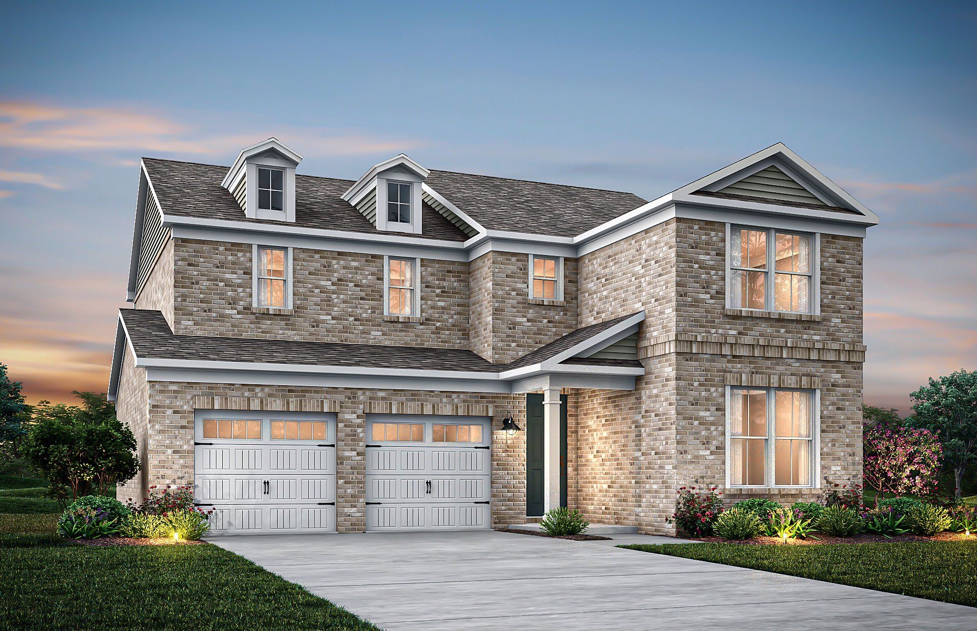Front exterior of a new home in Millstone, Hendersonville, TN, highlighting curb appeal (Image 1). Front exterior of a new home in Millstone, Hendersonville, TN, highlighting curb appeal (Image 1).