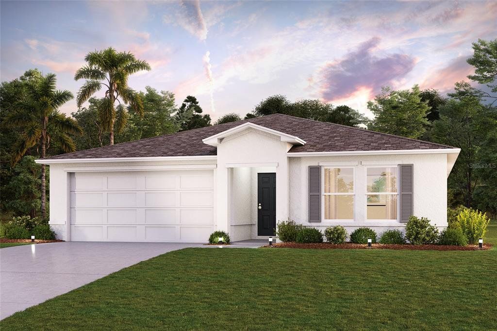 Front exterior of a new home in Sebring Classic, Sebring, FL, highlighting curb appeal (Image 1).