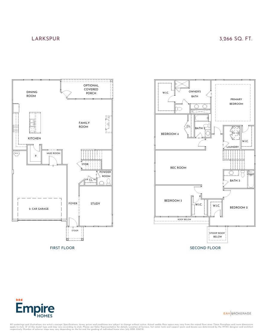 2D floor plan layout for the Larkspur by Empire Homes in Wildflower, Chattanooga, TN (Image 1). 2D floor plan layout for the Larkspur by Empire Homes in Wildflower, Chattanooga, TN (Image 1).