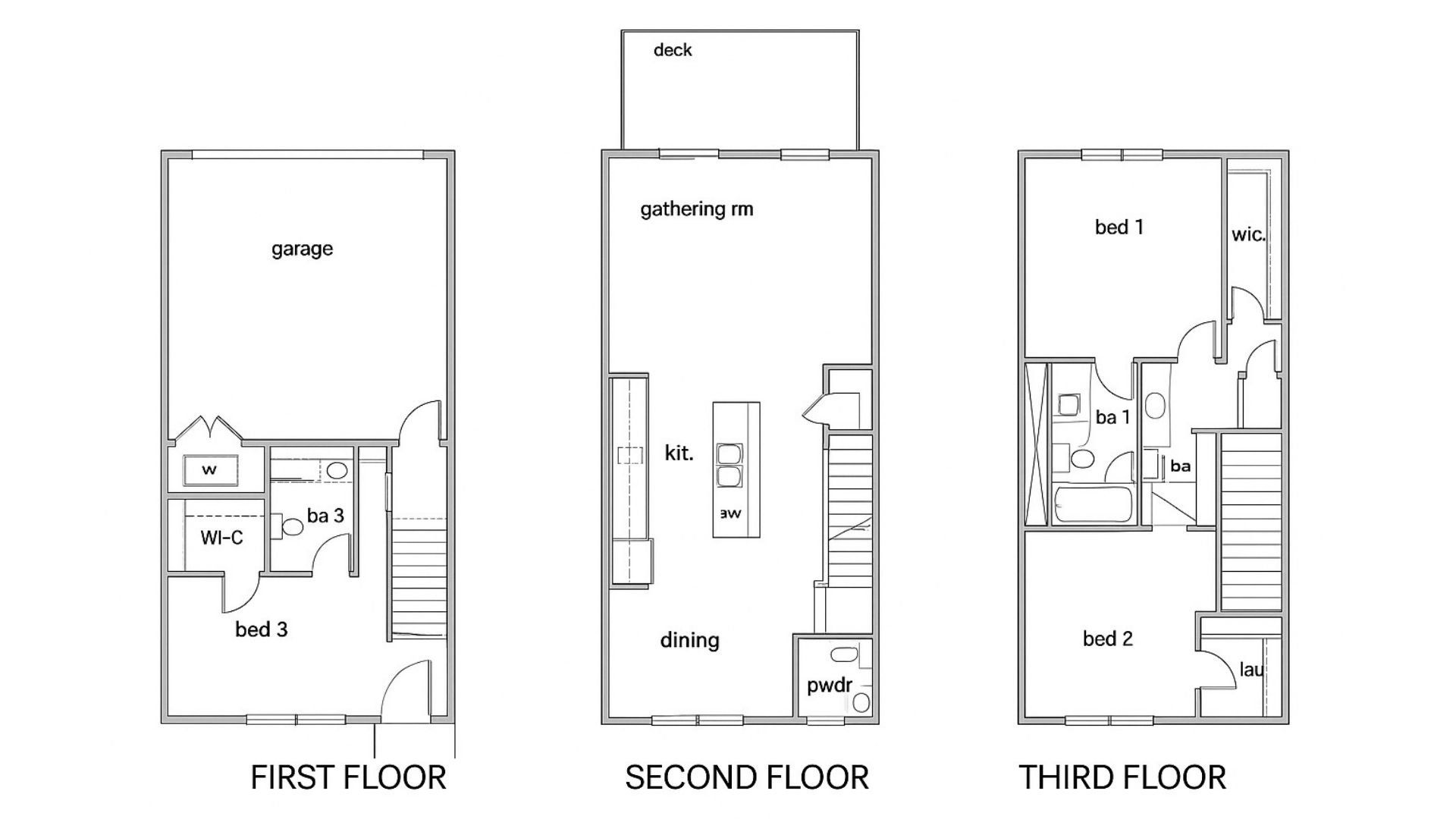 2D floor plan layout for the Asbury by D.R. Horton in Overlook at Peachtree Corners, Norcross, GA (Image 1). 2D floor plan layout for the Asbury by D.R. Horton in Overlook at Peachtree Corners, Norcross, GA (Image 1).