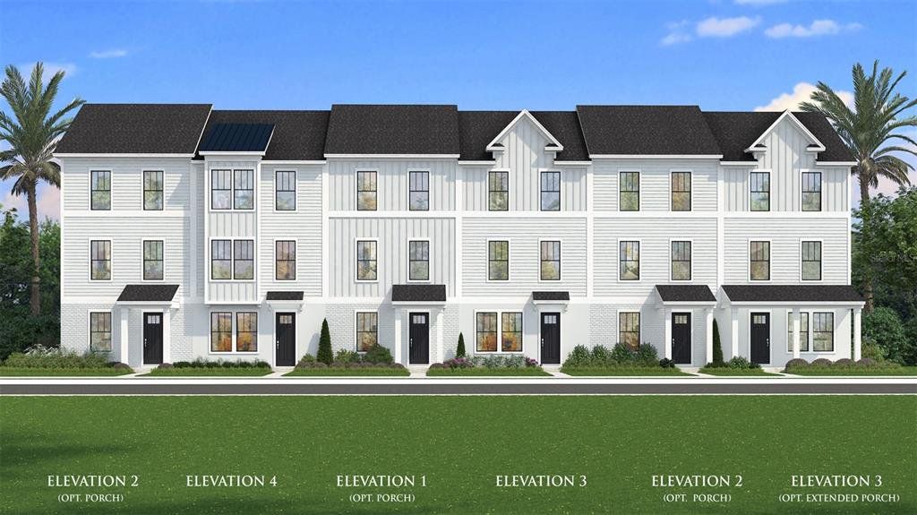 Front exterior of a new home in Parkview at Hamlin, Winter Garden, FL, highlighting curb appeal (Image 1). Front exterior of a new home in Parkview at Hamlin, Winter Garden, FL, highlighting curb appeal (Image 1).