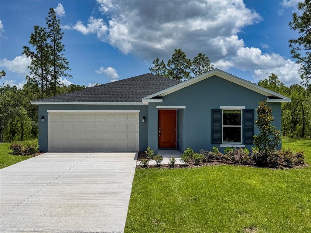 Front exterior of a new home in Marion Oaks, Ocala, FL, highlighting curb appeal (Image 1). Front exterior of a new home in Marion Oaks, Ocala, FL, highlighting curb appeal (Image 1).