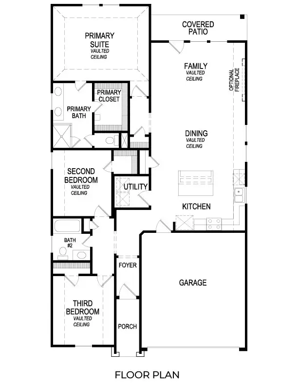 2D floor plan layout of this home in Parkside, Denton, TX (Image 1). 2D floor plan layout of this home in Parkside, Denton, TX (Image 1).