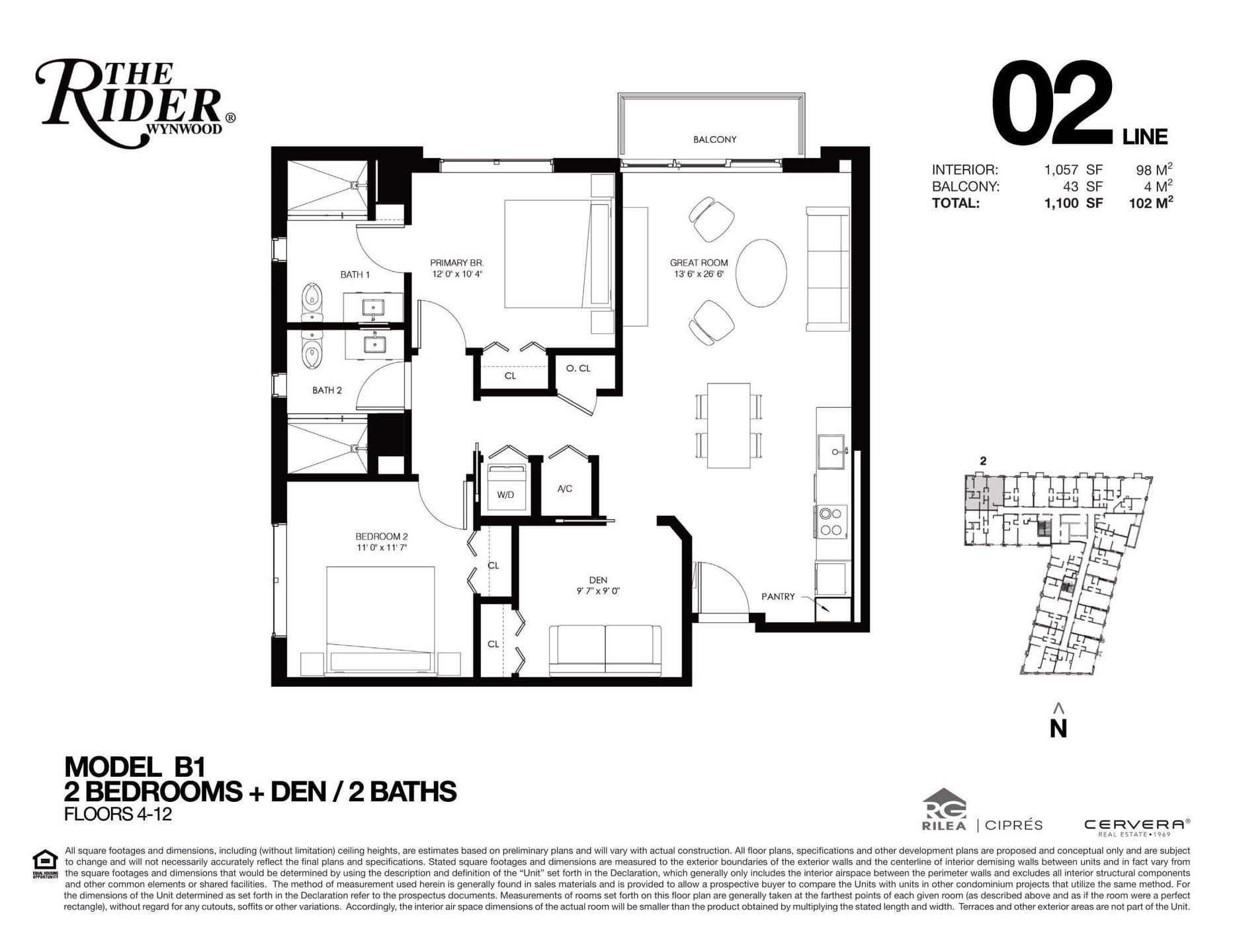 Image 1 representing the B1 by Rilea Group in The Rider Wynwood, Miami, FL.