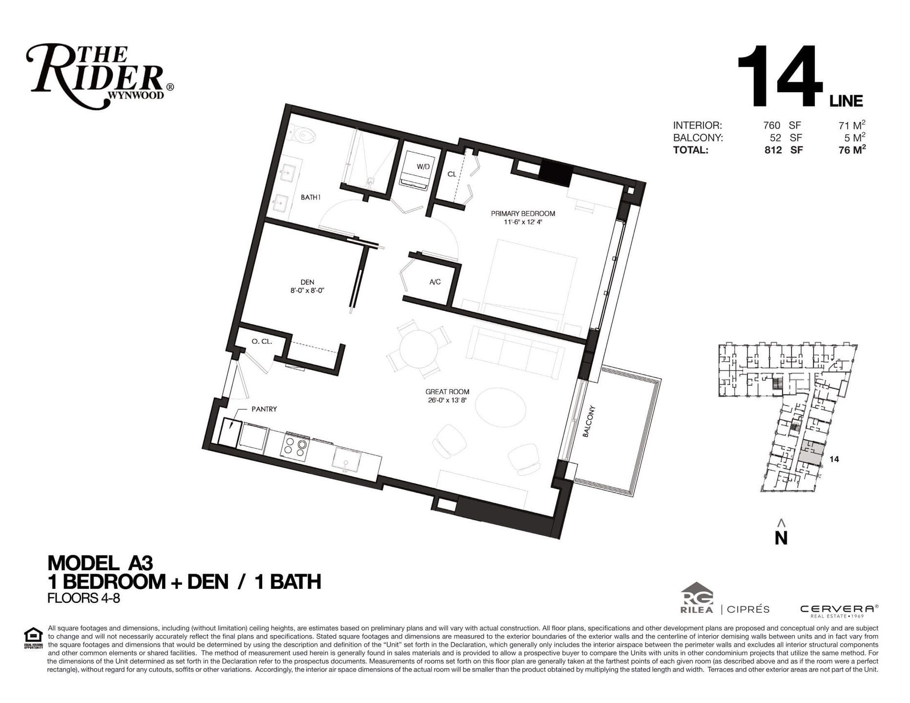 Image 1 representing the A3 by Rilea Group in The Rider Wynwood, Miami, FL.