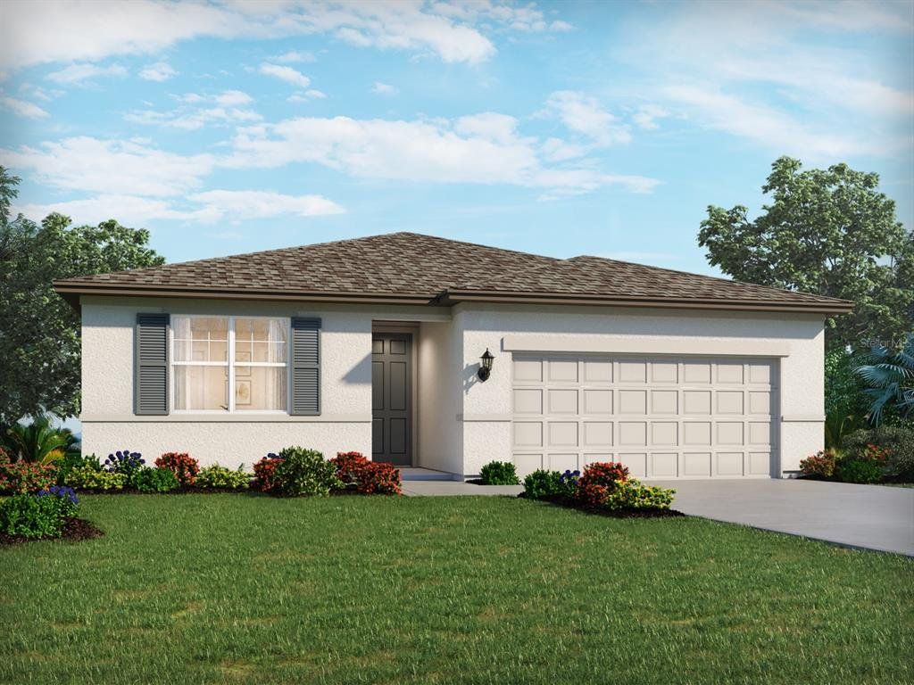 Front exterior of a new home in Magnolia Bay - Reserve Series, Nokomis, FL, highlighting curb appeal (Image 1). Front exterior of a new home in Magnolia Bay - Reserve Series, Nokomis, FL, highlighting curb appeal (Image 1).