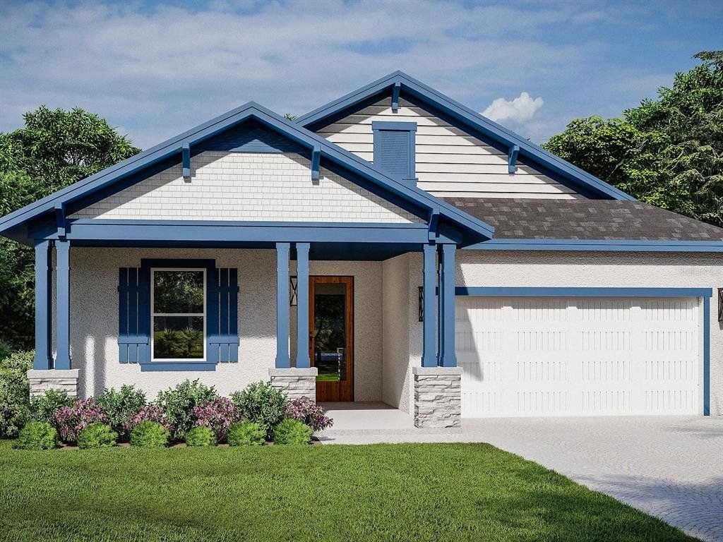 Front exterior of a new home in , Port Charlotte, FL, highlighting curb appeal (Image 1).