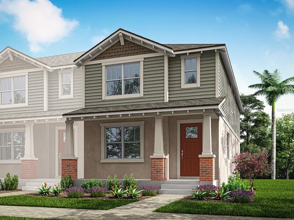 Front exterior of a new home in Rainwood, Groveland, FL, highlighting curb appeal (Image 1). Front exterior of a new home in Rainwood, Groveland, FL, highlighting curb appeal (Image 1).