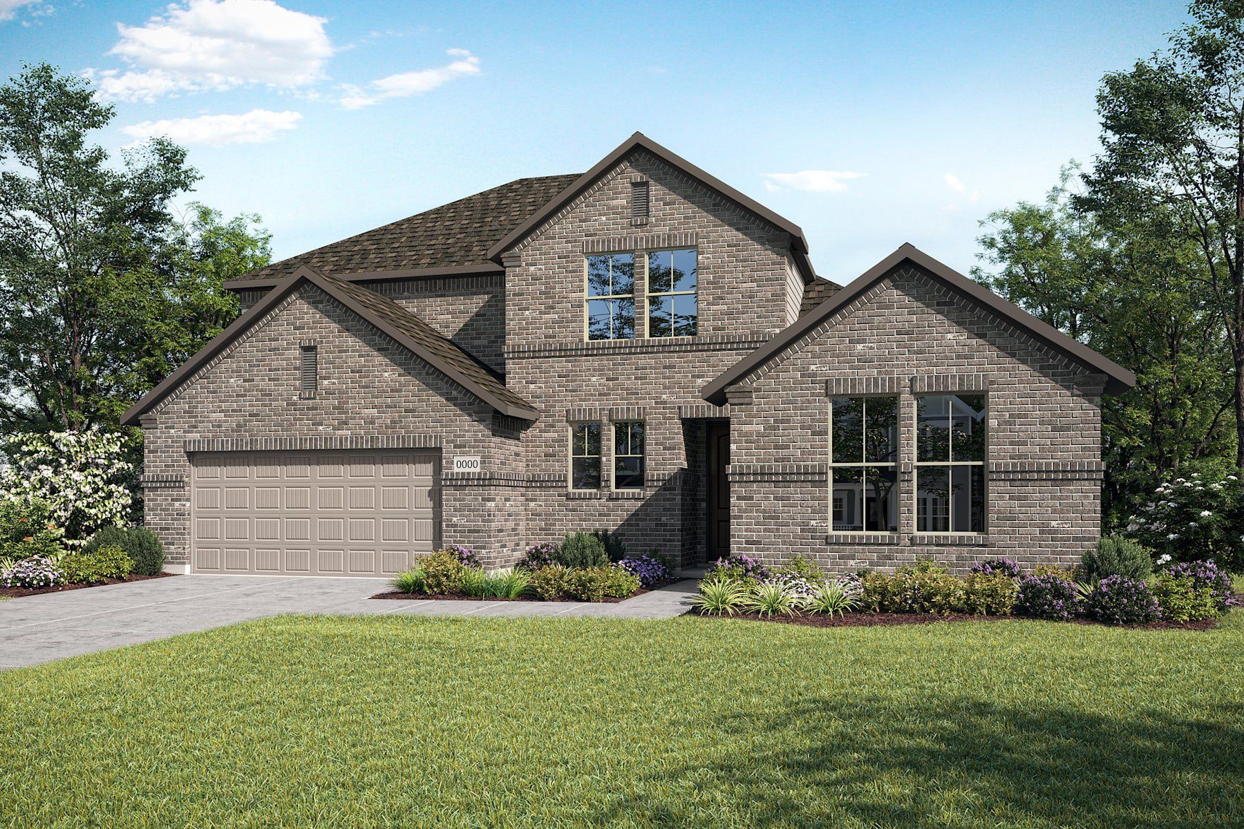 Front exterior of a new home in Somerset Park, Rockwall, TX, highlighting curb appeal (Image 1). Front exterior of a new home in Somerset Park, Rockwall, TX, highlighting curb appeal (Image 1).