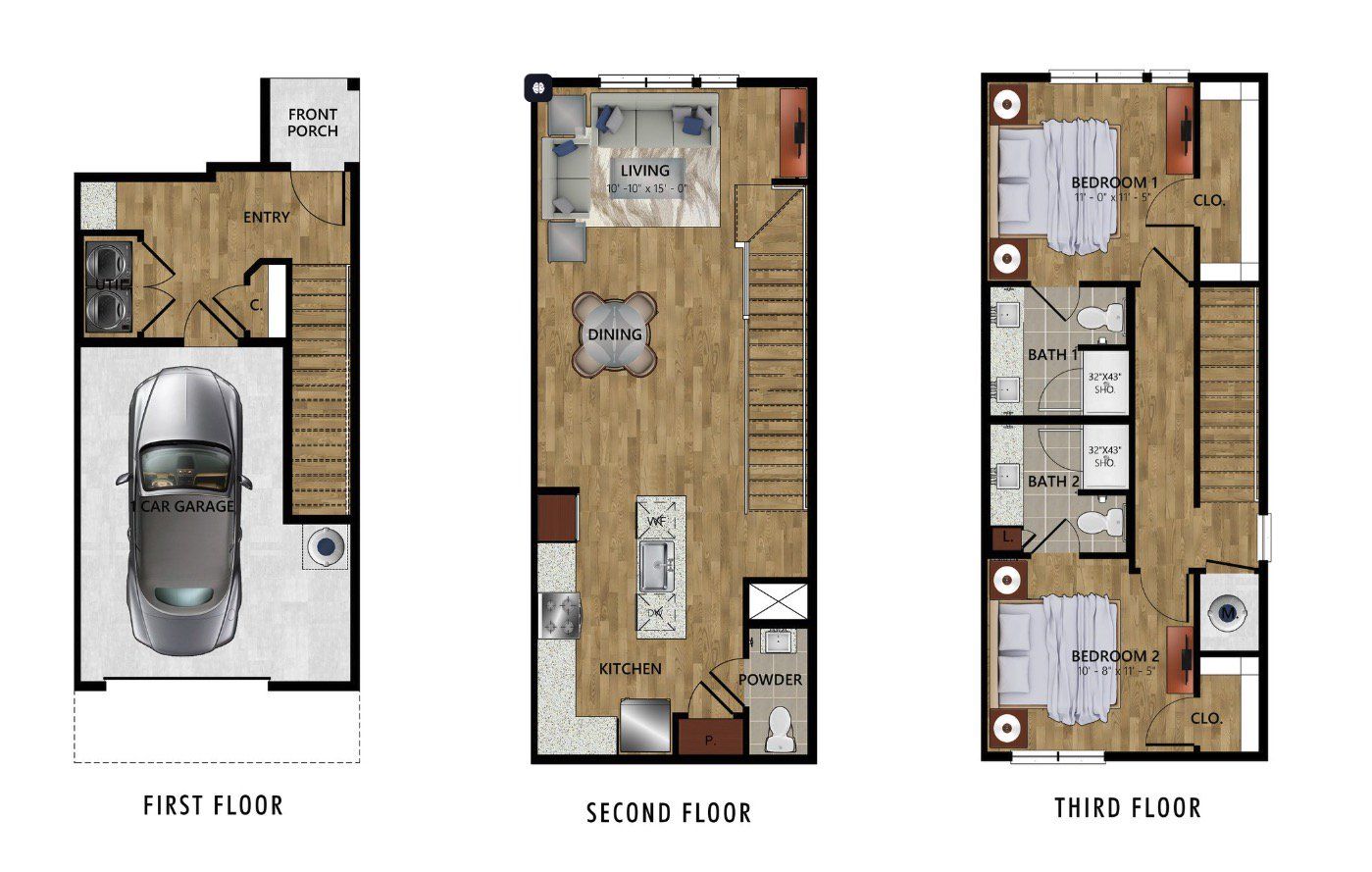 2D floor plan layout for the 1C by Urban Genesis in Grayson House, San Antonio, TX (Image 1). 2D floor plan layout for the 1C by Urban Genesis in Grayson House, San Antonio, TX (Image 1).