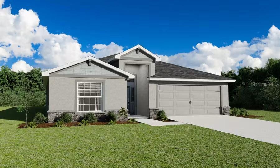 Front exterior of a new home in Copperleaf, Ocala, FL, highlighting curb appeal (Image 1). Front exterior of a new home in Copperleaf, Ocala, FL, highlighting curb appeal (Image 1).