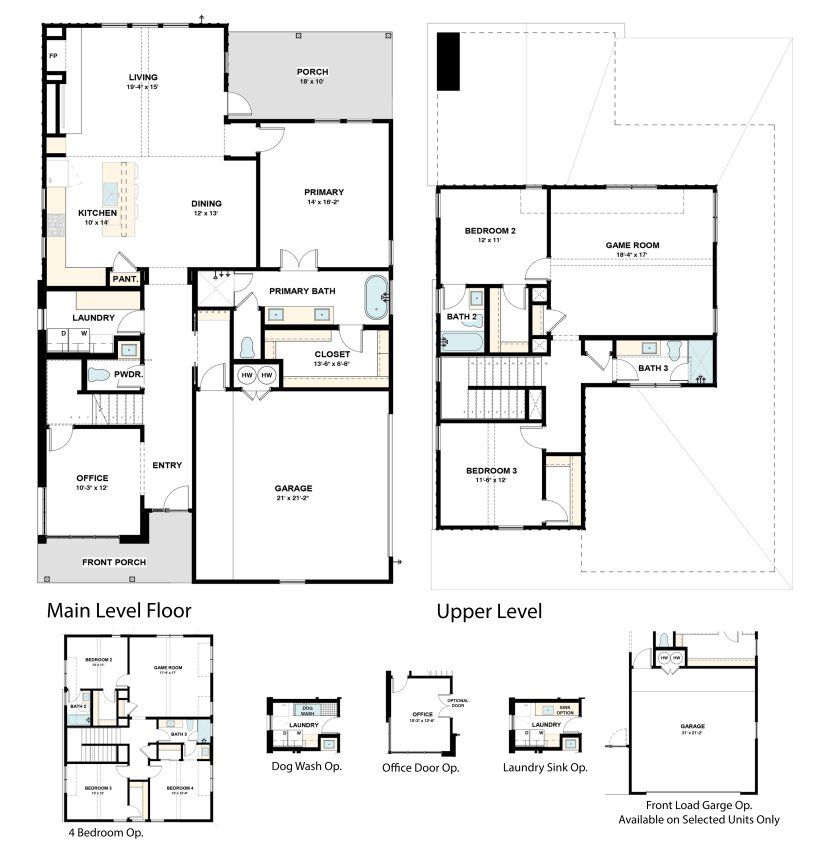 2D floor plan layout for the The Travis by Masonwood Homes in Brahmans Draw, Spicewood, TX (Image 1).