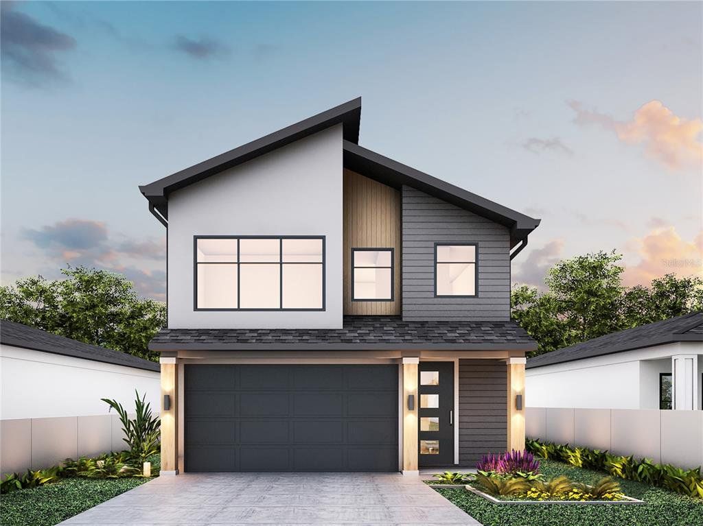 Front exterior of a new home in , Largo, FL, highlighting curb appeal (Image 1). Front exterior of a new home in , Largo, FL, highlighting curb appeal (Image 1).