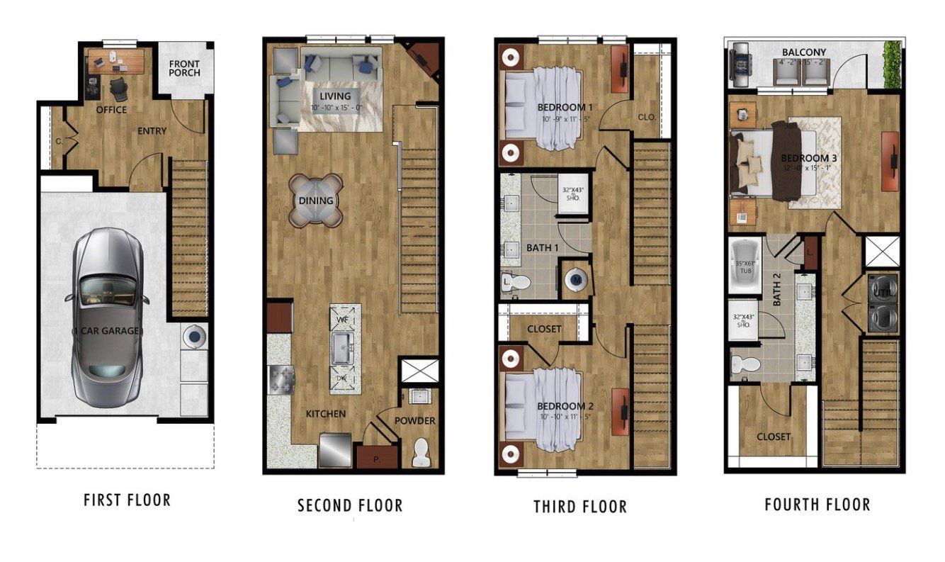 2D floor plan layout for the 4D by Urban Genesis in Grayson House, San Antonio, TX (Image 1). 2D floor plan layout for the 4D by Urban Genesis in Grayson House, San Antonio, TX (Image 1).