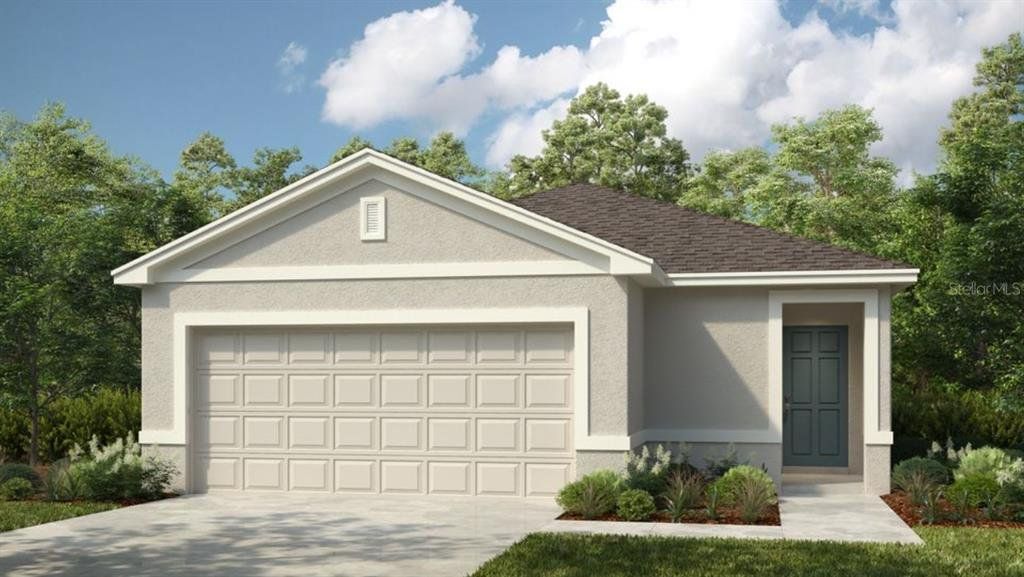 Front exterior of a new home in Coasterra Community Group Page, Palmetto, FL, highlighting curb appeal (Image 1). Front exterior of a new home in Coasterra Community Group Page, Palmetto, FL, highlighting curb appeal (Image 1).