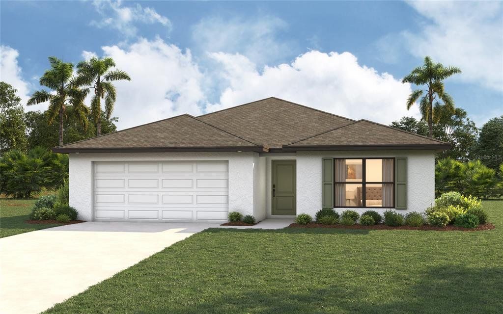 Front exterior of a new home in , Port Charlotte, FL, highlighting curb appeal (Image 1). Front exterior of a new home in , Port Charlotte, FL, highlighting curb appeal (Image 1).
