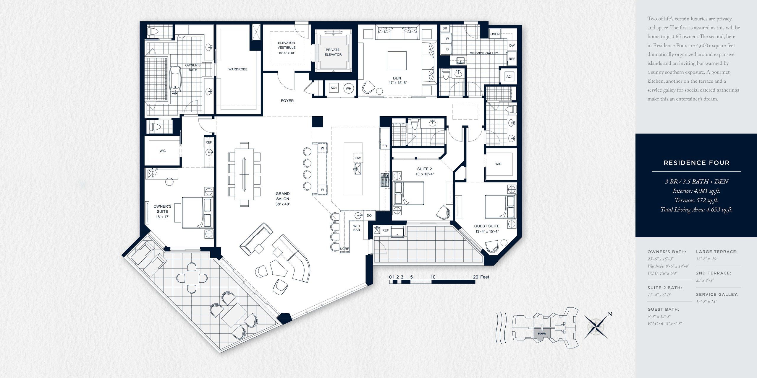 Rosewood Residence Lido Key Residence Four Rosewood Residence Lido Key Residence Four