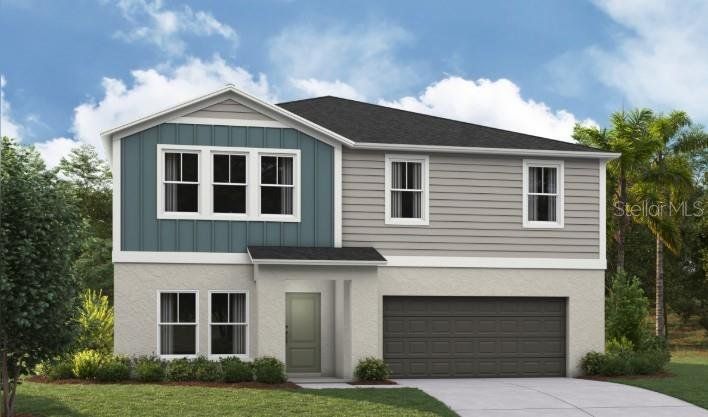 Front exterior of a new home in Wynnstone, Davenport, FL, highlighting curb appeal (Image 1). Front exterior of a new home in Wynnstone, Davenport, FL, highlighting curb appeal (Image 1).
