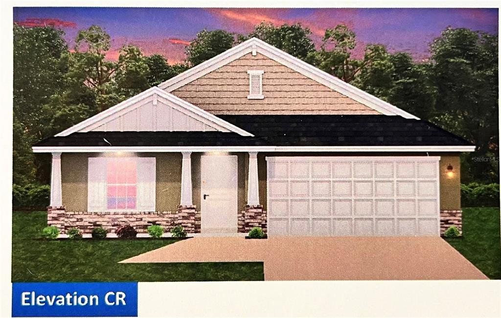 Front exterior of a new home in Orange Blossom Hills, Summerfield, FL, highlighting curb appeal (Image 1). Front exterior of a new home in Orange Blossom Hills, Summerfield, FL, highlighting curb appeal (Image 1).