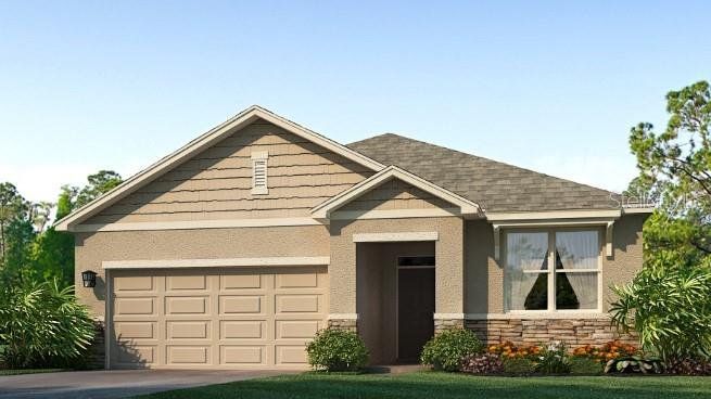 Front exterior of a new home in Solera at Lakewood Ranch, Bradenton, FL, highlighting curb appeal (Image 1). Front exterior of a new home in Solera at Lakewood Ranch, Bradenton, FL, highlighting curb appeal (Image 1).