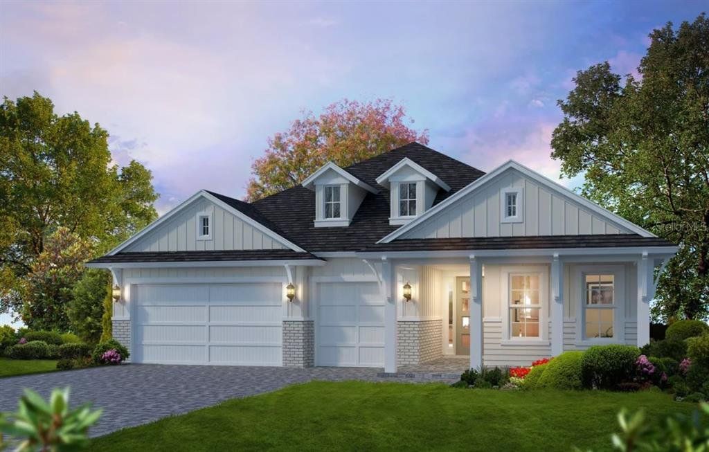 Front exterior of a new home in Oakmont, Gainesville, FL, highlighting curb appeal (Image 1). Front exterior of a new home in Oakmont, Gainesville, FL, highlighting curb appeal (Image 1).