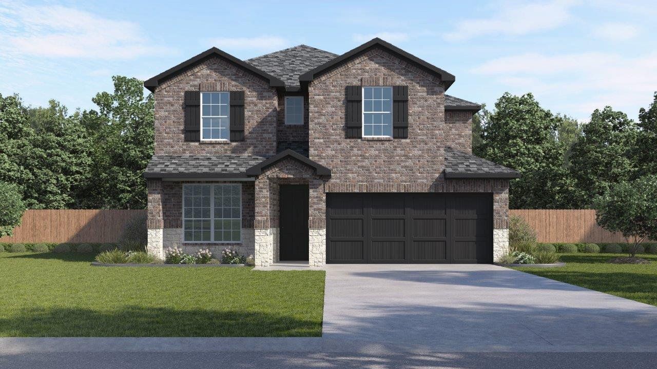 Front exterior of a new home in Augusta Square, Fort Worth, TX, highlighting curb appeal (Image 1). Front exterior of a new home in Augusta Square, Fort Worth, TX, highlighting curb appeal (Image 1).