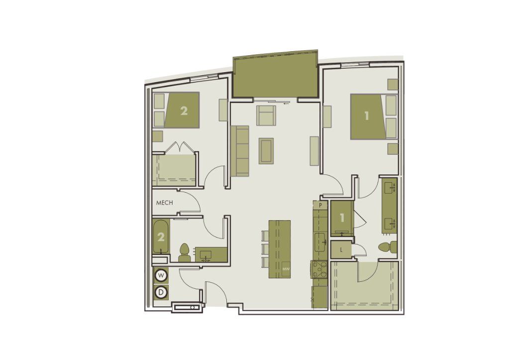 2D floor plan layout for the B6 by Pearlstone Partners in Parkside at Mueller, Austin, TX (Image 1). 2D floor plan layout for the B6 by Pearlstone Partners in Parkside at Mueller, Austin, TX (Image 1).