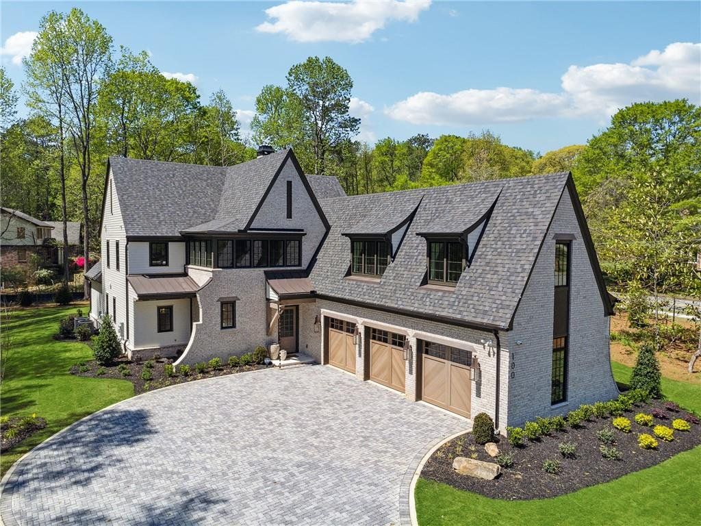 Front exterior of a new home in , Roswell, GA, highlighting curb appeal (Image 1). Front exterior of a new home in , Roswell, GA, highlighting curb appeal (Image 1).