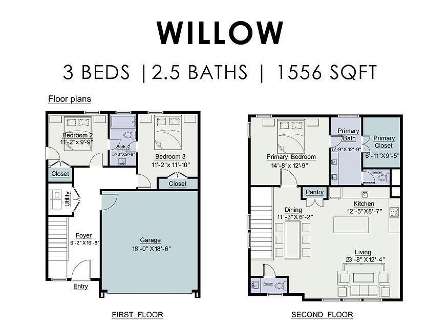 2D floor plan layout for the Willow by MTY Builders in Wellford Village, Houston, TX (Image 1). 2D floor plan layout for the Willow by MTY Builders in Wellford Village, Houston, TX (Image 1).