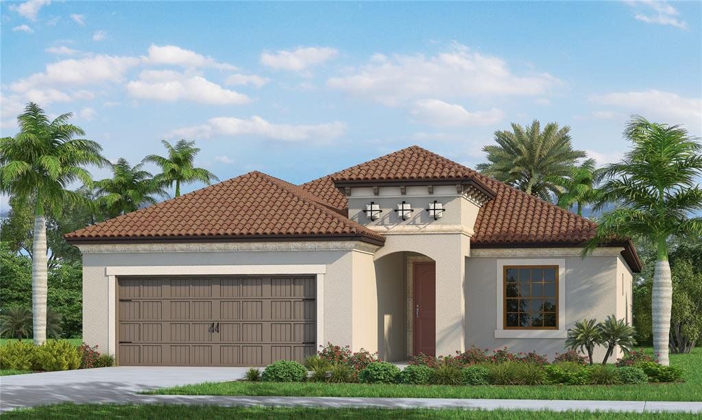 Front exterior of a new home in , Nokomis, FL, highlighting curb appeal (Image 1).