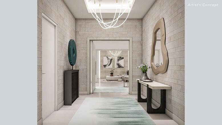 Furnished interior view inside a new home in The Ritz-Carlton Residences, Palm Beach Gardens (Image 1).