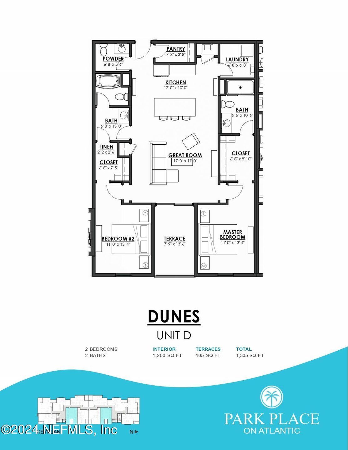 2D floor plan layout of this home in , Fernandina Beach, FL (Image 1).