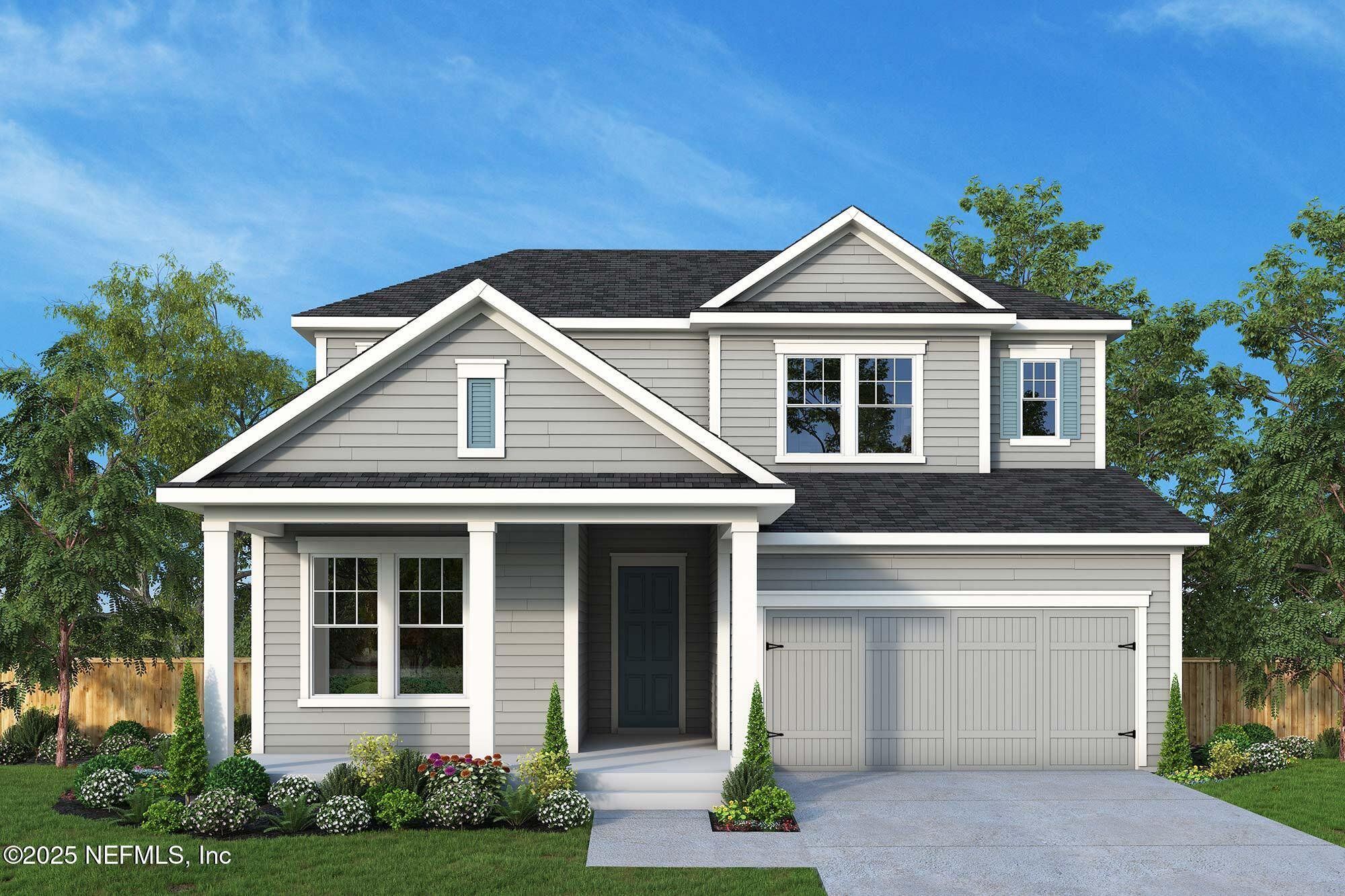 Front exterior of a new home in , Jacksonville, FL, highlighting curb appeal (Image 1).