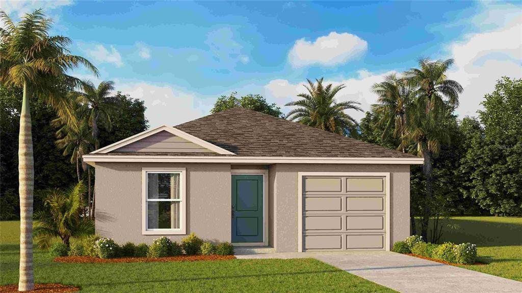 Front exterior of a new home in Brighton Park, Hudson, FL, highlighting curb appeal (Image 1). Front exterior of a new home in Brighton Park, Hudson, FL, highlighting curb appeal (Image 1).