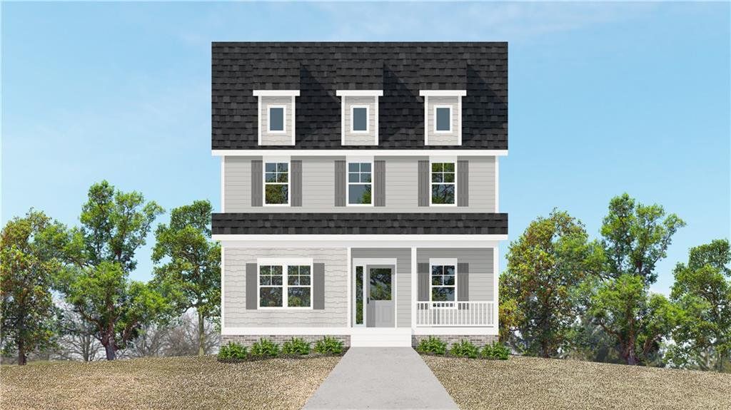 Front exterior of a new home in , Atlanta, GA, highlighting curb appeal (Image 1).