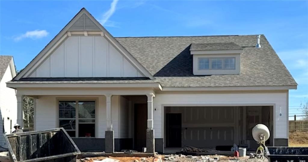 In-progress construction of a new home in Soleil Summit Chase, Snellville, GA (Image 1).