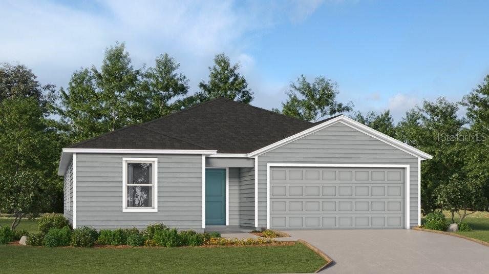 Front exterior of a new home in Marion Ranch: Marion Ranch 50s, Ocala, FL, highlighting curb appeal (Image 1).