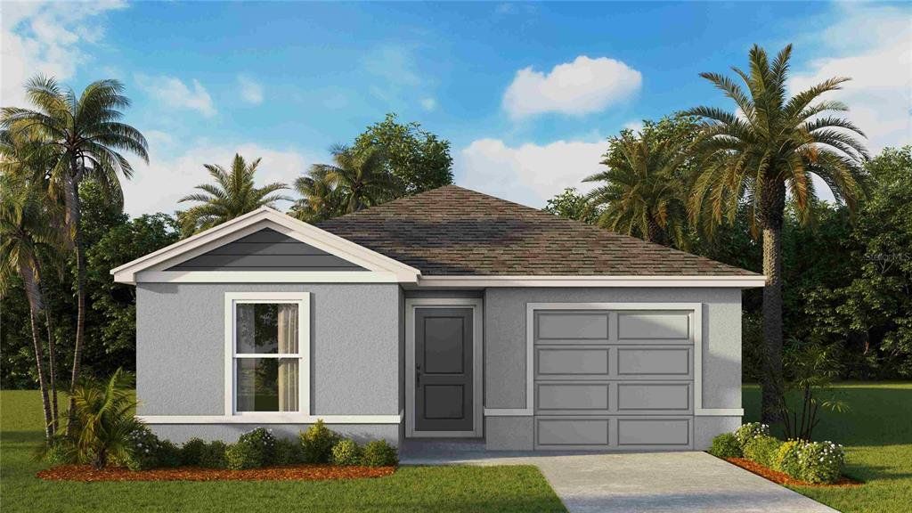 Front exterior of a new home in Brighton Park, Hudson, FL, highlighting curb appeal (Image 1). Front exterior of a new home in Brighton Park, Hudson, FL, highlighting curb appeal (Image 1).