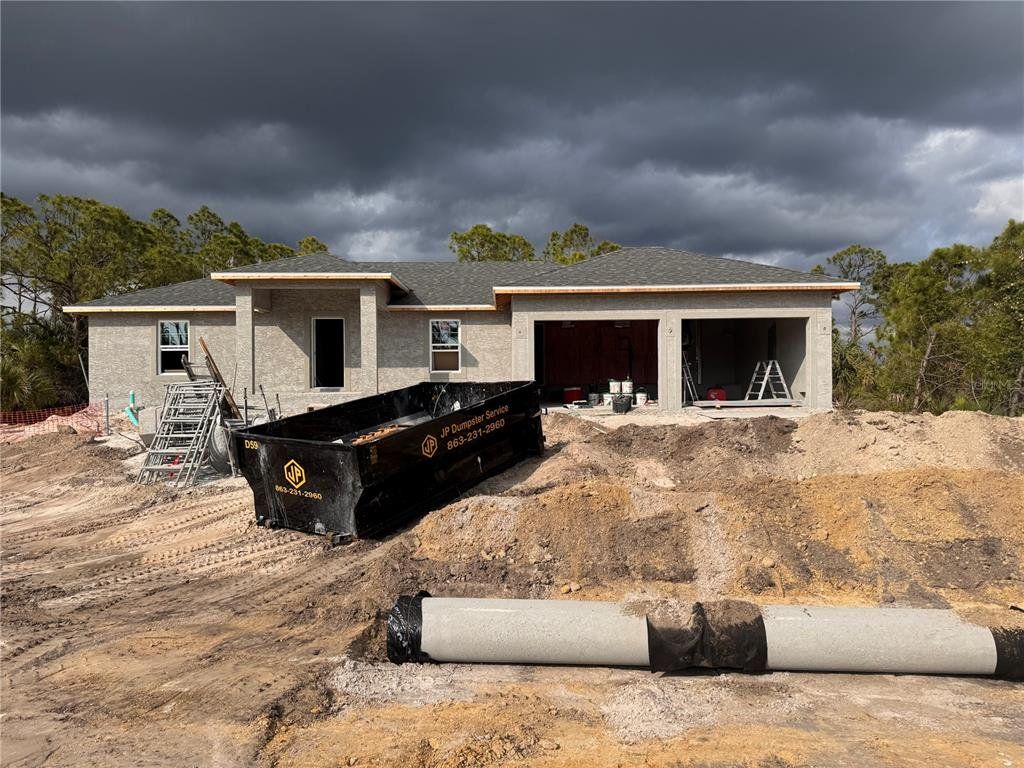 In-progress construction of a new home in , Port Charlotte, FL (Image 1). In-progress construction of a new home in , Port Charlotte, FL (Image 1).