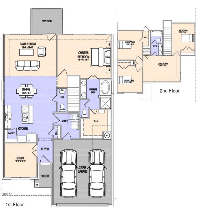 2D floor plan layout for the Wesson by Altura Homes in Mallard Point, Greenville, TX (Image 1). 2D floor plan layout for the Wesson by Altura Homes in Mallard Point, Greenville, TX (Image 1).