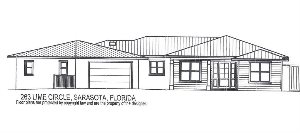 Front exterior of a new home in , Sarasota, FL, highlighting curb appeal (Image 1).