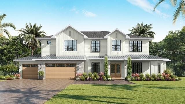 Front exterior of a new home in , Tampa, FL, highlighting curb appeal (Image 1). Front exterior of a new home in , Tampa, FL, highlighting curb appeal (Image 1).