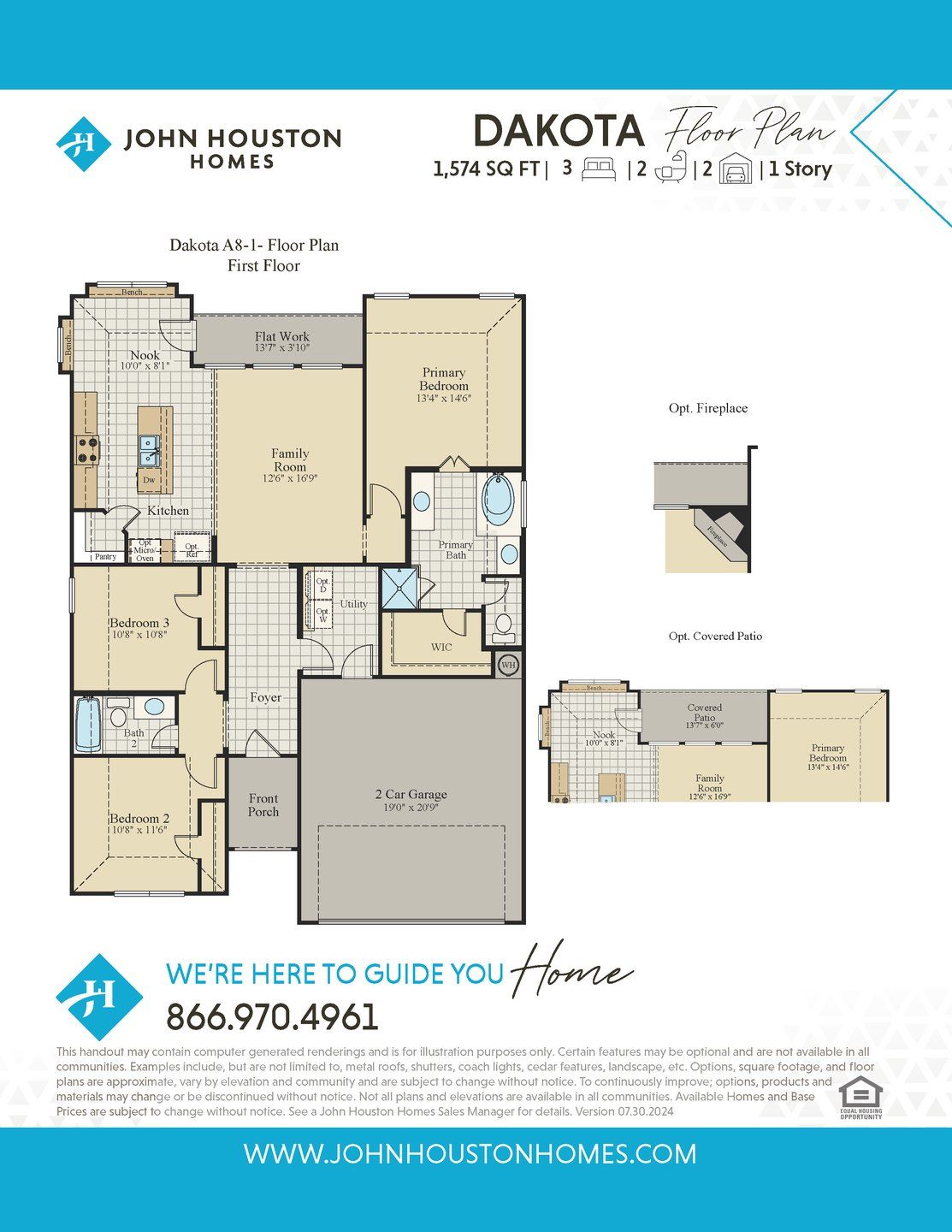 2D floor plan layout for the Dakota by John Houston Homes in Vista Point, Grandview, TX (Image 1). 2D floor plan layout for the Dakota by John Houston Homes in Vista Point, Grandview, TX (Image 1).
