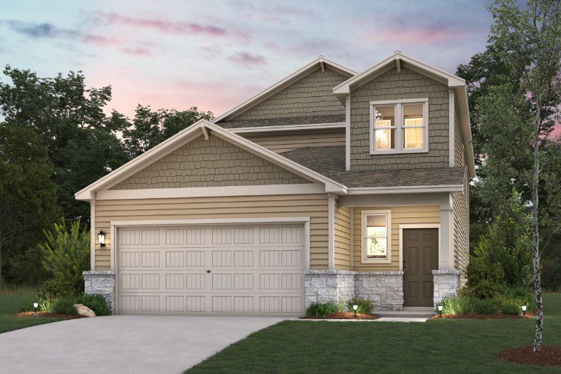 Front exterior of a new home in Applewhite Meadows, San Antonio, TX, highlighting curb appeal (Image 1). Front exterior of a new home in Applewhite Meadows, San Antonio, TX, highlighting curb appeal (Image 1).