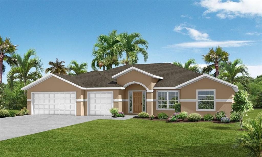 Front exterior of a new home in , Palm Coast, FL, highlighting curb appeal (Image 1). Front exterior of a new home in , Palm Coast, FL, highlighting curb appeal (Image 1).