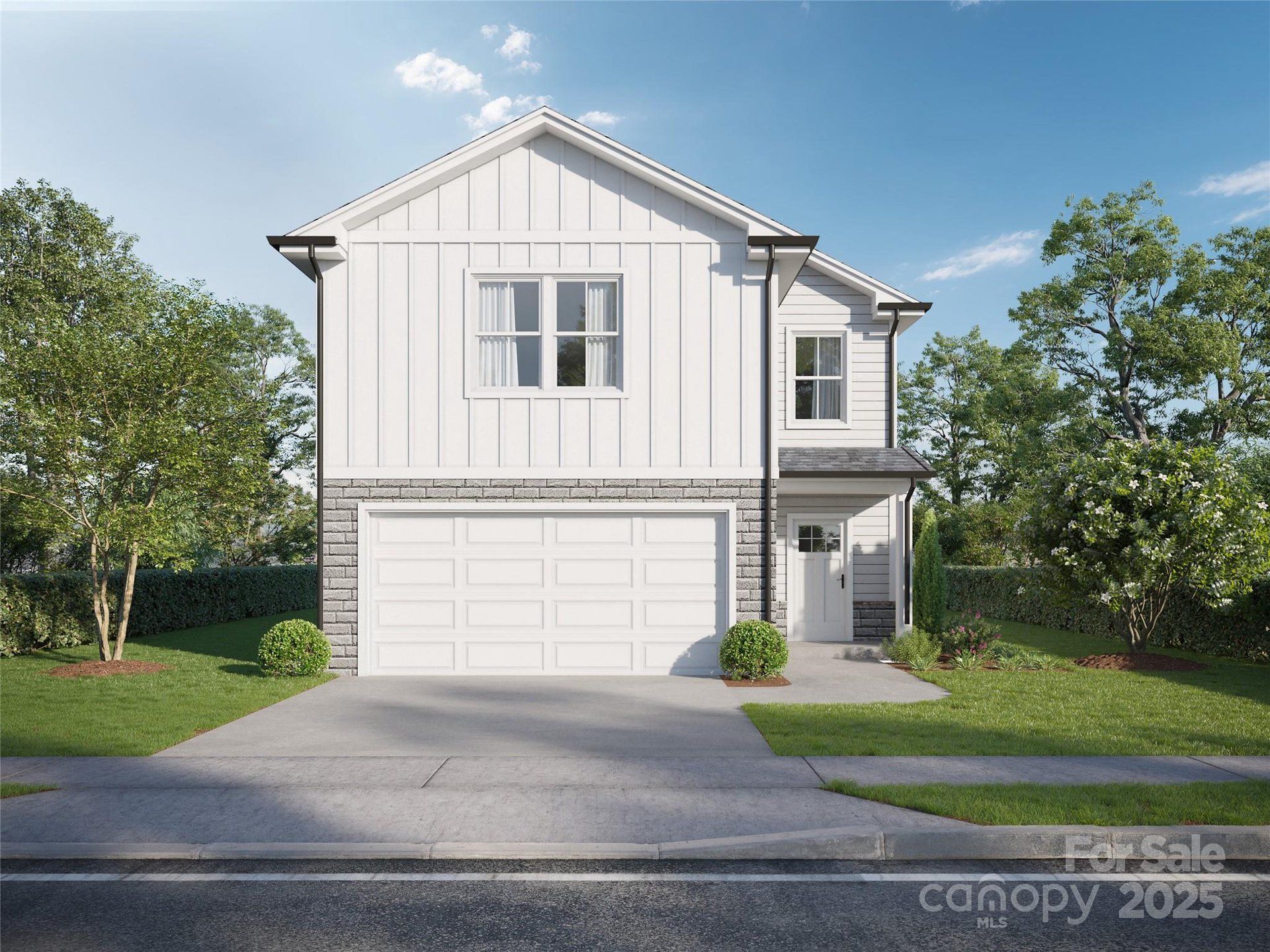 Front exterior of a new home in , Concord, NC, highlighting curb appeal (Image 1).