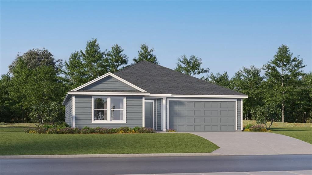 Front exterior of a new home in Ranches at Lake Mcleod, Eagle Lake, FL, highlighting curb appeal (Image 1). Front exterior of a new home in Ranches at Lake Mcleod, Eagle Lake, FL, highlighting curb appeal (Image 1).