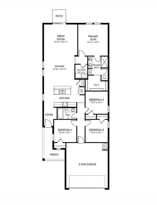 2D floor plan layout of this home in The Grove at Stuart Crossing - Premier Series, Bartow, FL (Image 1). 2D floor plan layout of this home in The Grove at Stuart Crossing - Premier Series, Bartow, FL (Image 1).