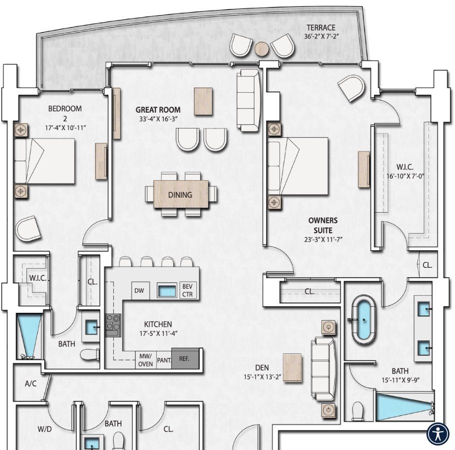 2D floor plan layout for the N by Forest Development in Nautilus 220, Lake Park, FL (Image 1). 2D floor plan layout for the N by Forest Development in Nautilus 220, Lake Park, FL (Image 1).